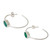 Modern Minimalist Green Onyx Earrings 'Contemporary Green'