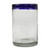 Fair Trade Blue Handblown Glass Tumbler Drinkware Set of 6 'Cobalt Classics'