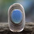 Sterling Silver Jewelry Chalcedony Ring from India 'Jaipur Skies'