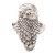 Sterling Silver and 18k Gold Accent Bird Ring 'Silver Owl'