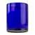Blue Hand Blown Glass Tumblers Set of 6 Mexico 'Pure Cobalt'
