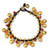 Brass Beaded Carnelian Bracelet from Thailand 'Joyous Bells'