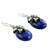 Lapis Lazuli Earrings Sterling Silver Floral Jewelry 'Lovely Lily'