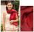 Pin tuck scarf 'Red Transition'