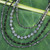 Labradorite Beaded Necklace from Thailand 'Midnight Serenade'