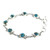 Sterling Silver and Composite Turquoise Bracelet 'Daisy Chain'