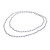 Cultured pearl long strand necklace 'Dusky Rose'