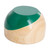 Dip Painted Hand Carved Wood Bowl Small 'Spicy Green'