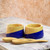 Salsa Bowls and Spoons Hand Crafted pair 'Spicy Blue'