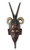 Horned Baule Tribe African Mask 'Four Brave Horns'