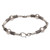 Sterling Silver Link Bracelet with Balinese Designs 'Tubes'