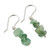 Beaded Green Quartz Earrings 'Nature's Creativity'