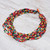 Multicolor Necklace Beaded Jewelry Knotted by Hand 'Songkran Belle'