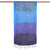 Blue and Purple Tie Dye Thai Silk Scarf 'Blues Evolution'