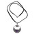 Amethyst and Sterling Silver Necklace Bali Jewelry 'Frangipani Moon'