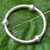 Sterling Silver Bangle Bracelet 'Suggestive Trio'