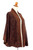 Brown and Black Batik Rayon short kimono jacket 'Javanese Chocolate'