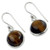 Tiger's Eye Earrings Sterling Silver Jewelry 'Lucky Hunch'