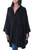 Andean Alpaca Blend Ruana Cape with Hood 'Glamorous Night'