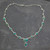 Turquoise Color Y Necklace Hand Crafted in Sterling Silver 'Blue Magnificence'
