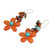 Carnelian Handcrafted Earrings 'Sunny Blooms'