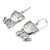 Sterling Silver Cat Earrings 'Filigree Kitten'