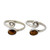Tiger's Eye Sterling Silver Toe Rings from India Pair 'Insight'