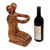 Balinese Hand Carved Romantic Wine Bottle Holder 'Gift of Love'