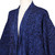 Blue Javanese Batik Rayon Kimono Jacket 'Indigo Garden'