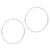 Artisan Crafted Sterling Silver Hoop Earrings 'Minimalist Cycle'