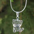 Thai Filigree Sterling Silver Necklace 'Filigree Kitten'