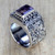 Balinese Silver and Amethyst Cocktail Ring 'Royal Beauty'