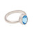 Blue Topaz and Sterling Silver Ring Crafted in Bali 'True Emotion'