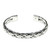 Braided Sterling Silver Cuff Bracelet from Bali 'Singaraja Weave'