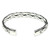 Braided Sterling Silver Cuff Bracelet from Bali 'Singaraja Weave'