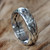 Unisex Braided Sterling Silver Ring from Bali 'Singaraja Weave'