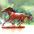 Wood Horse Statuette 'Wild Beauty'