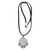 Cultured Pearl and Carved Bone Silver Necklace 'Protector'