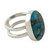 Blue Composite Turquoise Sterling Silver Ring 'Blue Island'