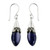 Artisan Crafted Lapis Lazuli and Sterling Silver Earrings 'Regal'