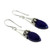 Artisan Crafted Lapis Lazuli and Sterling Silver Earrings 'Regal'