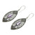 Amethyst in Handcrafted Sterling Silver Earrings 'Elegant Origin'