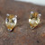 Fair Trade Citrine Stud Earrings 2.5 cts 'Devotion'