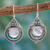 Handcrafted Rainbow Moonstone and Sterling Silver Earrings 'Mumbai Moons'