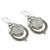 Handcrafted Rainbow Moonstone and Sterling Silver Earrings 'Mumbai Moons'