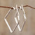 Modern Handmade Silver Hoop Earrings 'Goddess of Fertility'