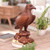 Wood Bird Sculpture 'Powerful Eagle'