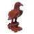 Wood Bird Sculpture 'Powerful Eagle'