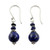 Fair Trade Lapis Lazuli Handcrafted Earrings 'Chakra Universe'