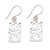 Balinese Silver Dangle Earrings 'Sea Foam'